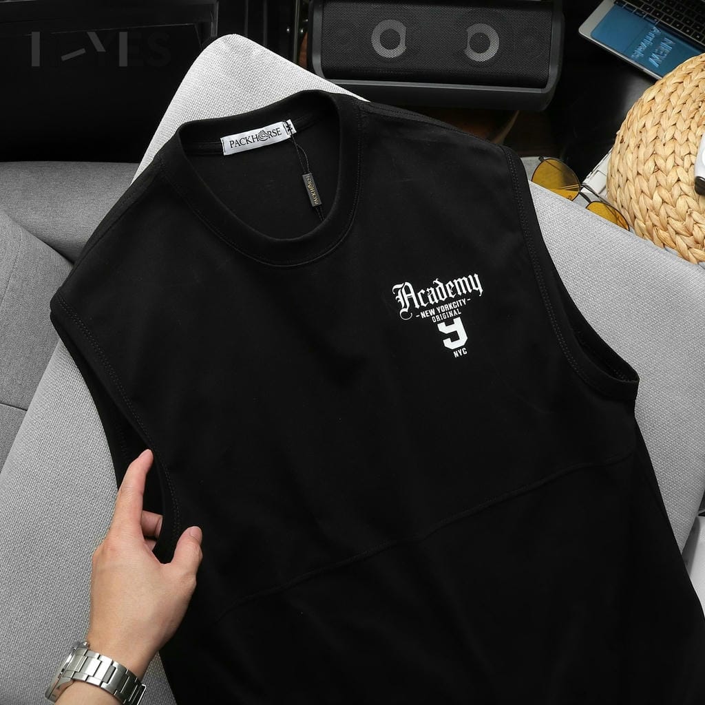 Áo ba lỗ nam Tanktop ACD ReYES RBL001 cotton 100% co giãn 2 chiều áo trơn thoáng mát mùa hè Đen/Trắng/Kem M-XXL - Ảnh 8