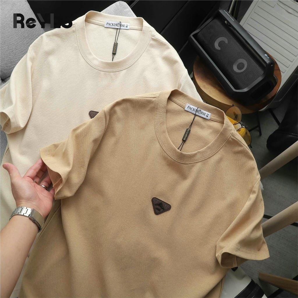 Áo phông nam cổ tròn Form đẹp chất Cotton Cát mềm mát - Áo thun nam Basic trơn co giãn cao cấp ReYES RTX001 - Ảnh 6