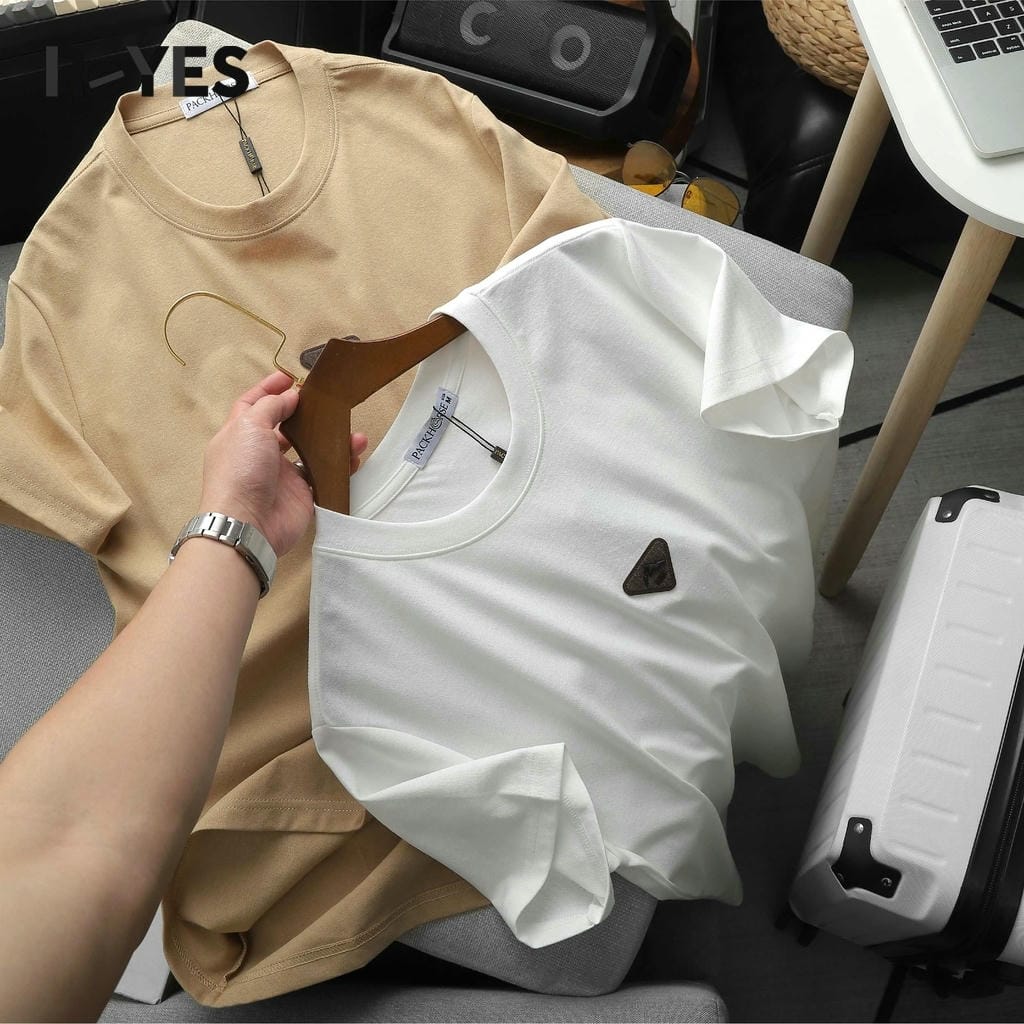 Áo phông nam cổ tròn Form đẹp chất Cotton Cát mềm mát - Áo thun nam Basic trơn co giãn cao cấp ReYES RTX001 - Ảnh 8