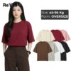 Áo phông nam nữ basic trơn form rộng oversize, thun cotton 4 chiều nhiều màu dễ phối ReYES ROT002