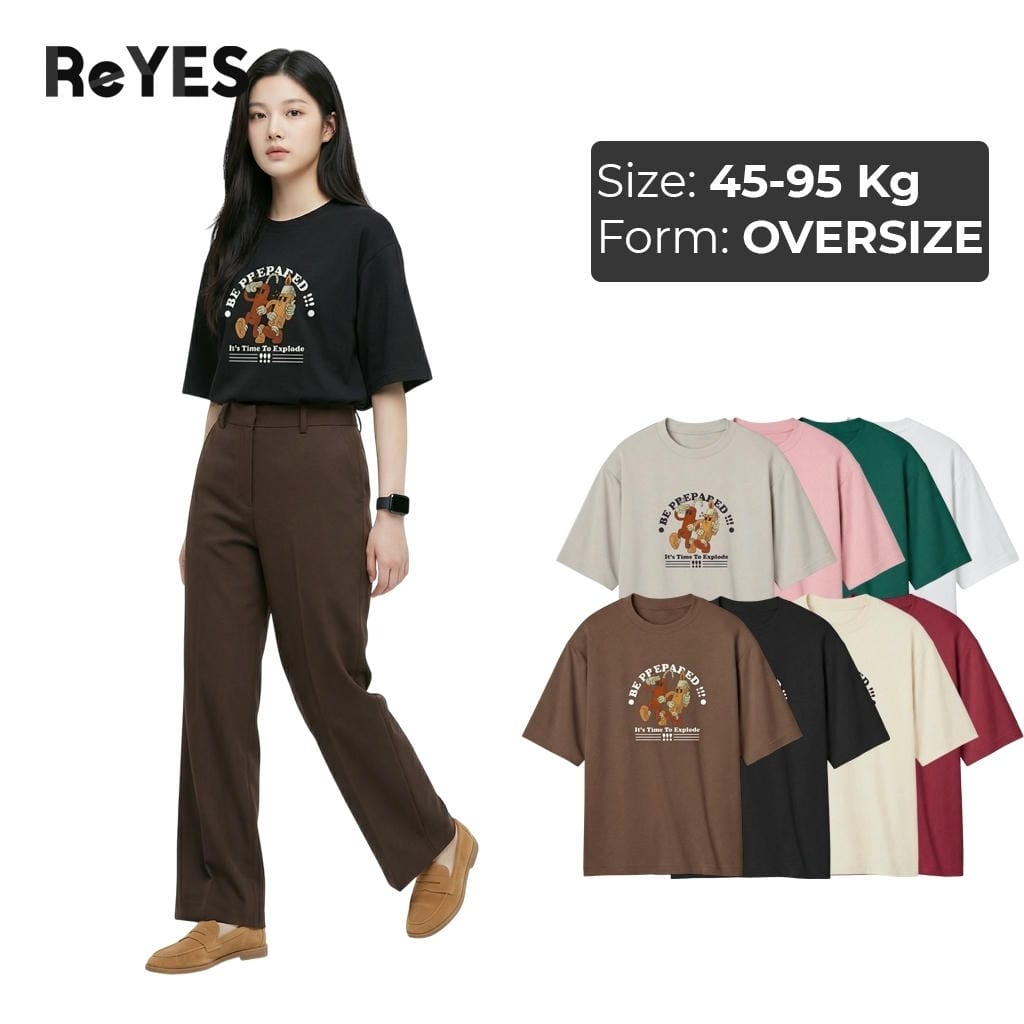 Áo phông nam nữ BC form rộng cotton khô in hình, unisex đi học đi chơi dạo phố ReYES ROT016