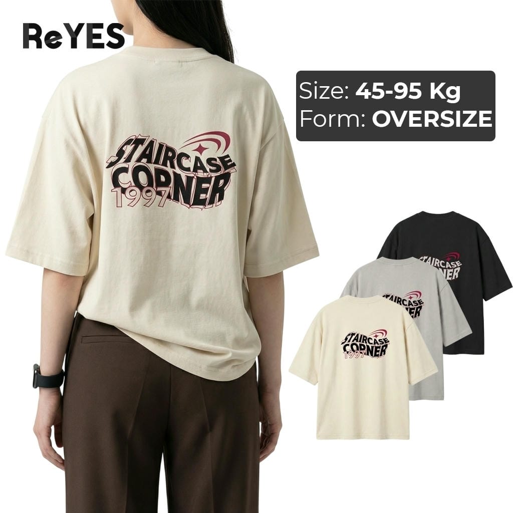 Áo phông nam nữ CORNER form rộng, thấm hút mồ hôi, nhiều màu, hợp mặc đôi dạo phố ReYES ROT014