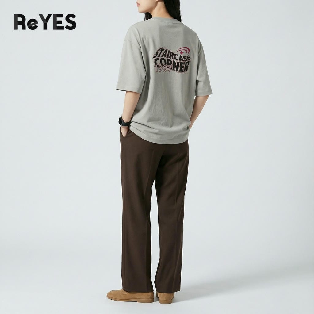 Áo phông nam nữ CORNER form rộng, thấm hút mồ hôi, nhiều màu, hợp mặc đôi dạo phố ReYES ROT014 - Ảnh 8