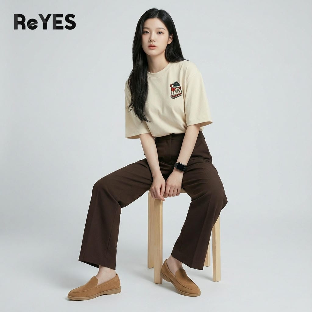 Áo phông nam nữ form rộng BOX, áo thun unisex cotton khô thấm hút, nhiều màu cá tính ReYES ROT015 - Ảnh 3