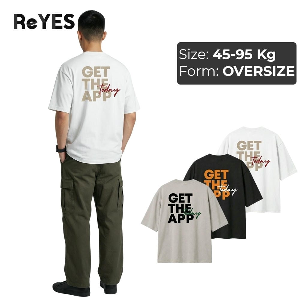 Áo phông nam nữ form rộng oversize ReYES ROT004 100% cotton thấm hút mồ hôi áo thun unisex basic nhiều màu