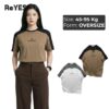 Áo phông nam nữ form rộng phối màu, áo thun unisex basic cotton mát mặc đôi, áo nhóm ReYES ROT009