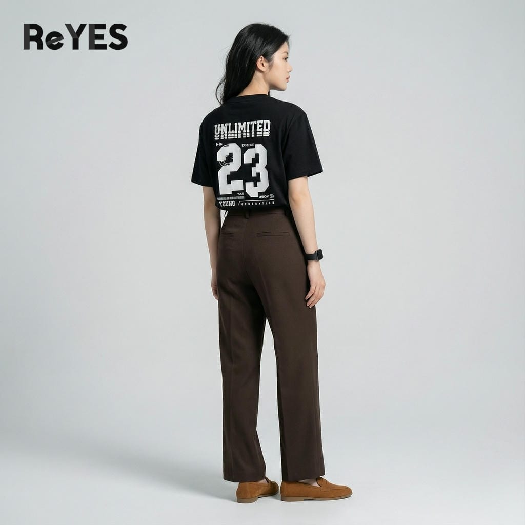 Áo phông nam nữ form rộng unlimited, cotton khô thoáng mát, mặc đôi mặc nhóm ReYES ROT011 - Ảnh 6