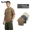 Áo phông nam nữ unisex form rộng mặc đôi vải cotton khô dệt gân thoáng mát mẫu mới phù hợp dạo phố cafe ReYES ROT008