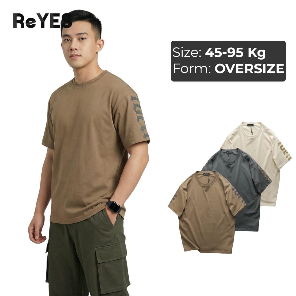 Áo phông nam nữ unisex form rộng mặc đôi vải cotton khô dệt gân thoáng mát mẫu mới phù hợp dạo phố cafe ReYES ROT008