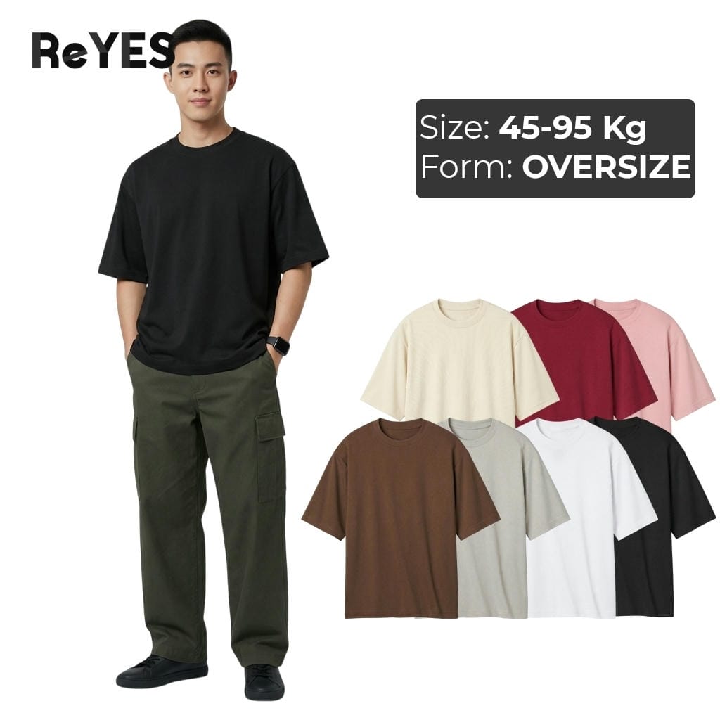 Áo phông nam nữ unisex form rộng tay lỡ, áo thun oversize mặc đôi đi chơi dạo phố ReYES ROT002