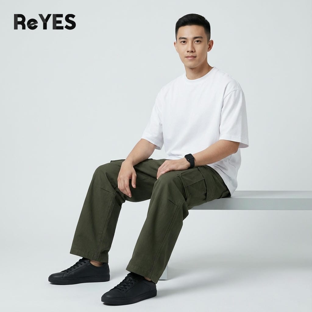 Áo phông nam nữ unisex form rộng tay lỡ, áo thun oversize mặc đôi đi chơi dạo phố ReYES ROT002 - Ảnh 5
