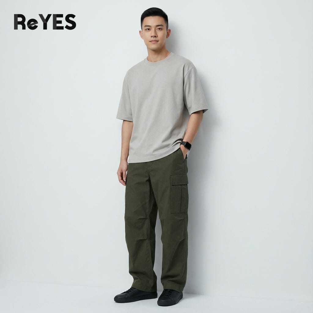 Áo phông nam nữ unisex form rộng tay lỡ, áo thun oversize mặc đôi đi chơi dạo phố ReYES ROT002 - Ảnh 7