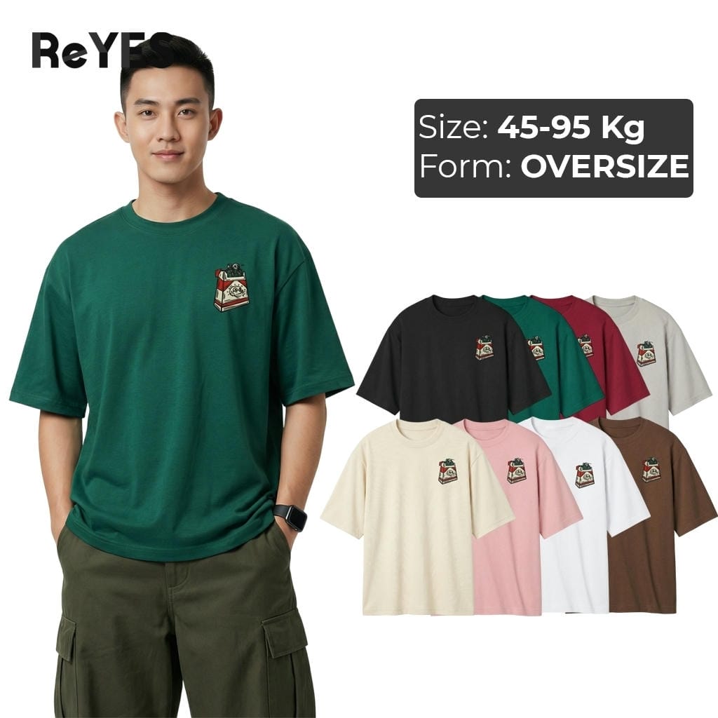 Áo Phông Nam Nữ Unisex Tay Lỡ Form Rộng Vải Cotton Mát Mịn, Áo Thun Unisex Basic In Hình Cá Tính ReYES ROT015
