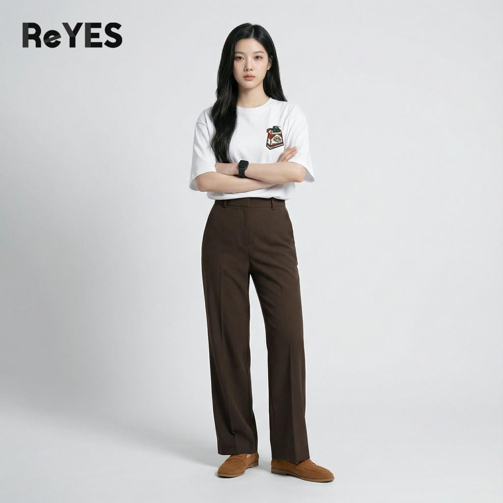 Alternative view of Áo Phông Nam Nữ Unisex Tay Lỡ Form Rộng Vải Cotton Mát Mịn, Áo Thun Unisex Basic In Hình Cá Tính ReYES ROT015