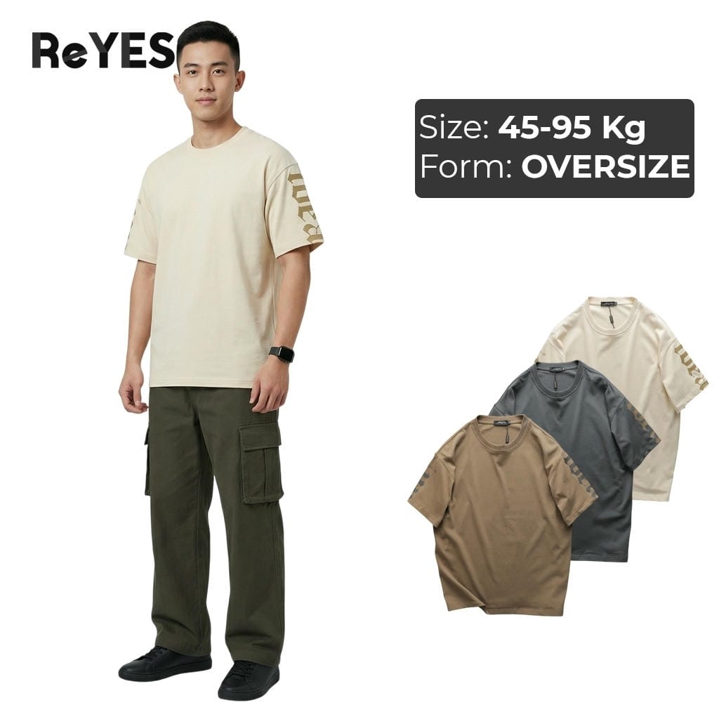 Áo phông unisex IDEA nam nữ form rộng, cotton thoáng mát, mặc đôi đi dạo phố ReYES ROT008