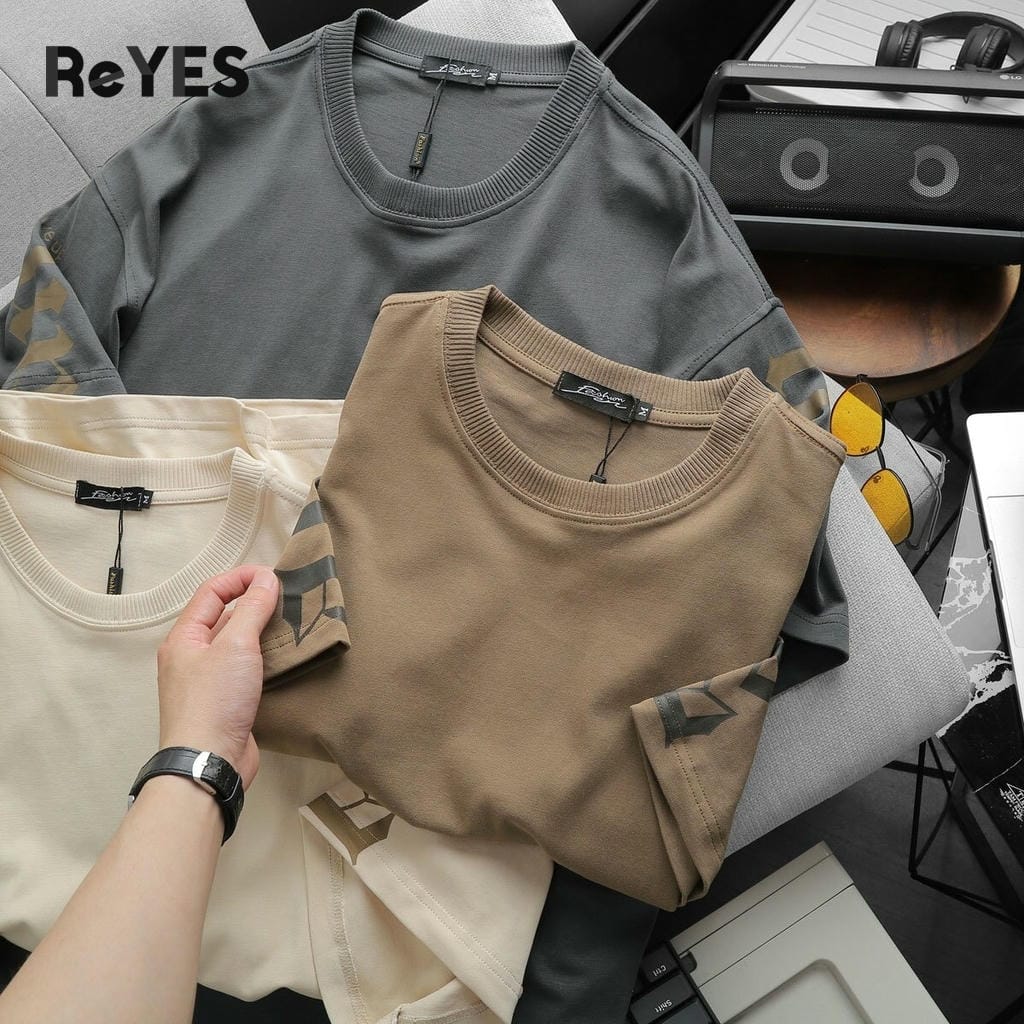 Áo phông unisex IDEA nam nữ form rộng, cotton thoáng mát, mặc đôi đi dạo phố ReYES ROT008 - Ảnh 9