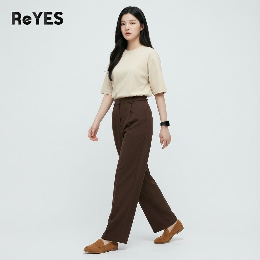 Áo phông unisex nam nữ basic trơn, áo thun oversize form rộng che khuyết điểm, đi học đi chơi mặc đôi ReYES ROT002 - Ảnh 5