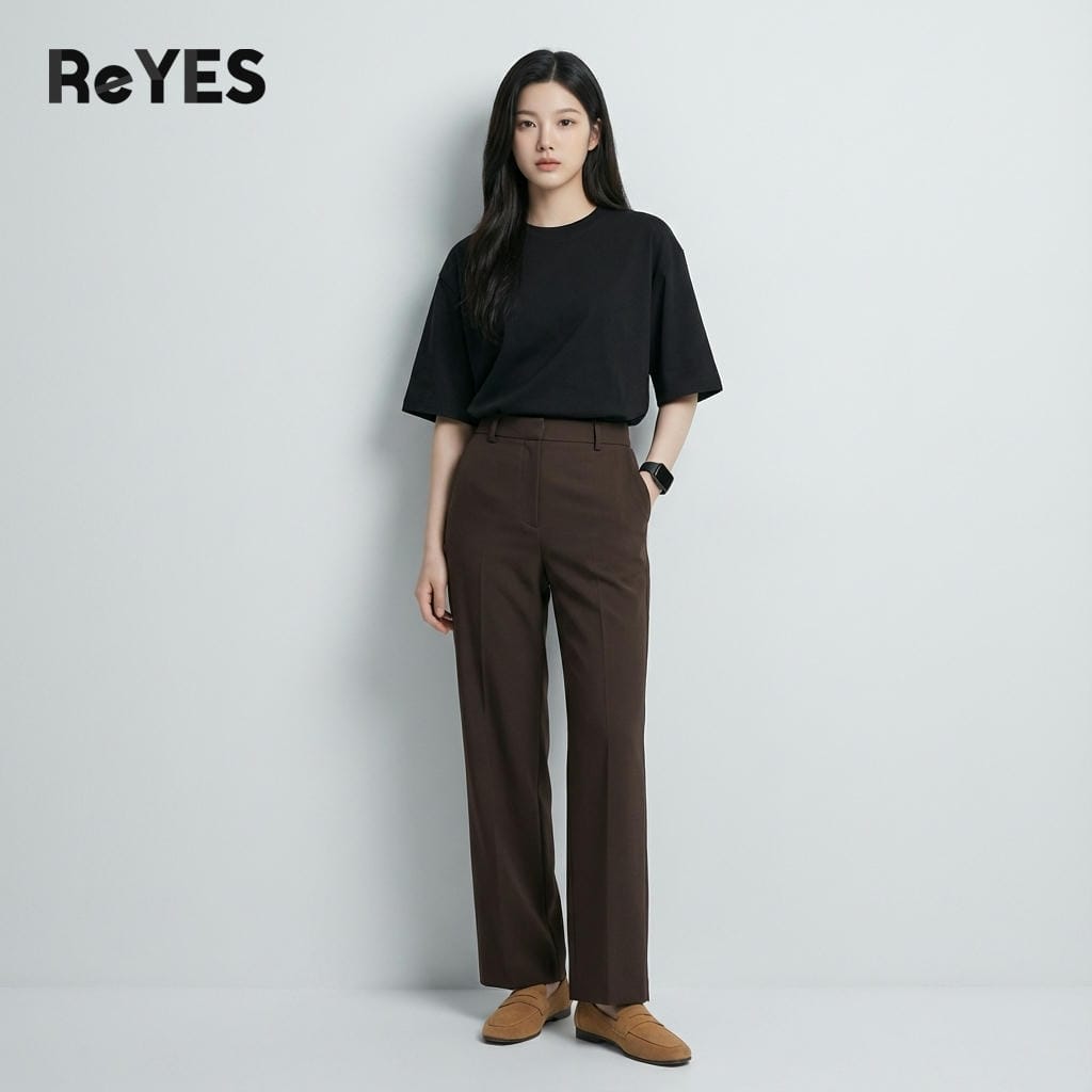 Áo phông unisex nam nữ basic trơn, áo thun oversize form rộng che khuyết điểm, đi học đi chơi mặc đôi ReYES ROT002 - Ảnh 6