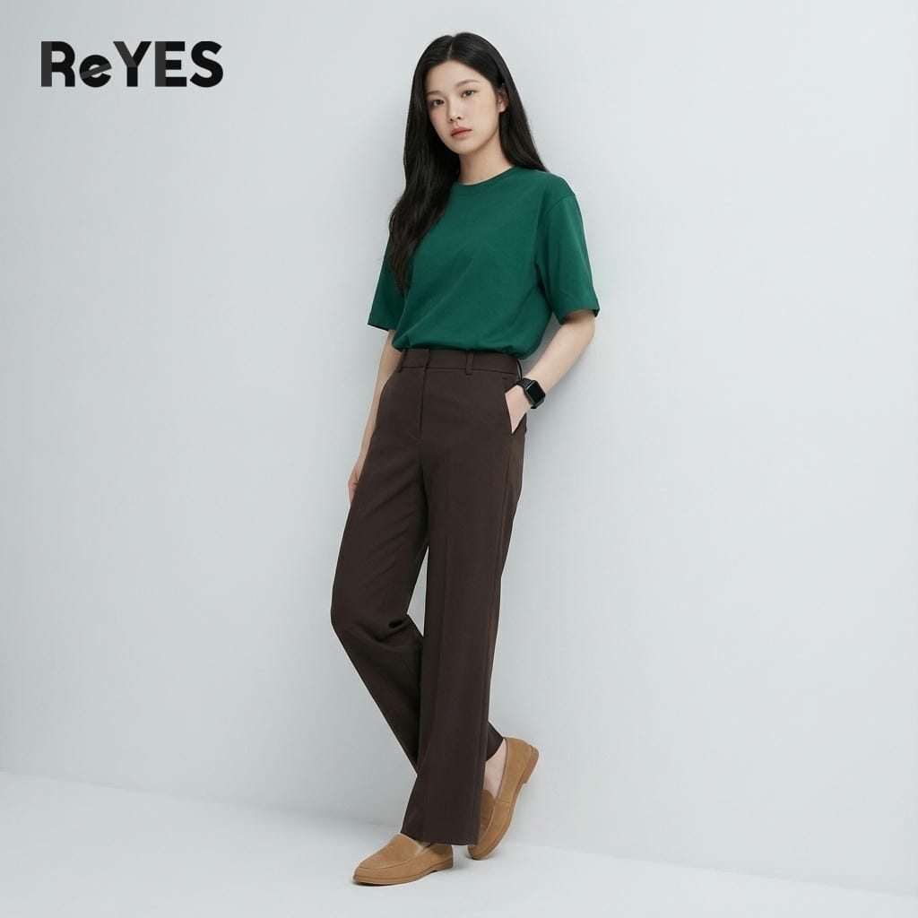 Áo phông unisex nam nữ basic trơn, áo thun oversize form rộng che khuyết điểm, đi học đi chơi mặc đôi ReYES ROT002 - Ảnh 8
