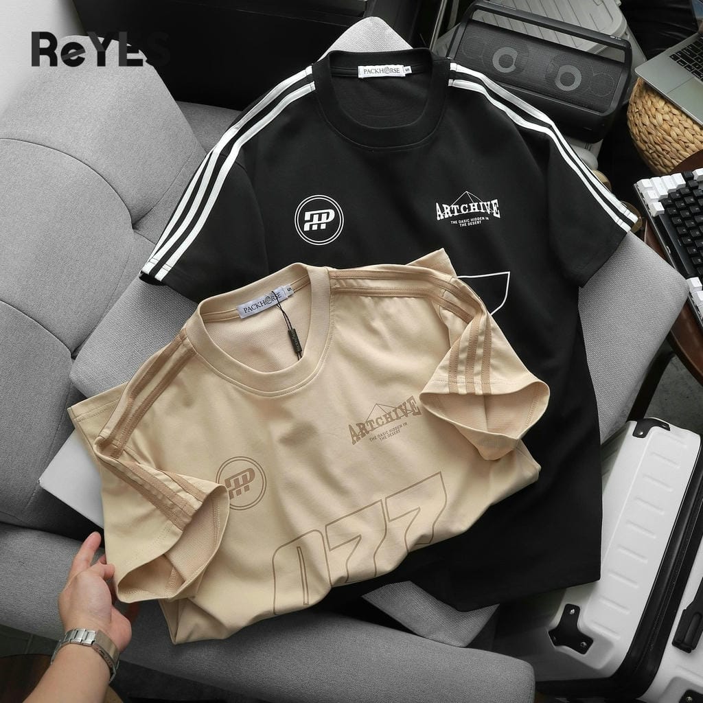Áo phông unisex nam nữ oversize 077, chất cotton CPAU mềm mịn thoáng mát, dễ phối đồ đi học đi chơi ReYES RUS006 - Ảnh 8