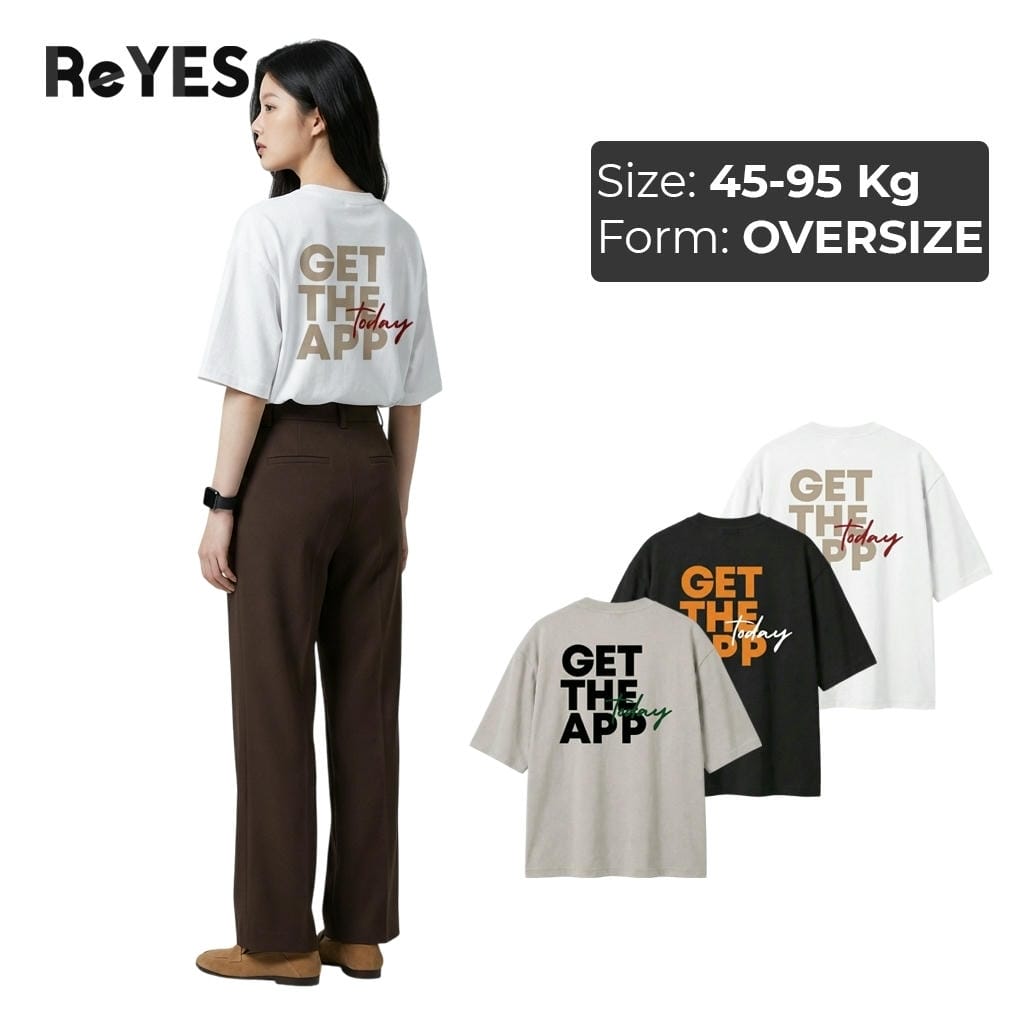 Áo phông unisex nam nữ oversize ReYES ROT004 chất cotton khô dày dặn Áo thun form rộng basic mặc đôi đi học đi chơi