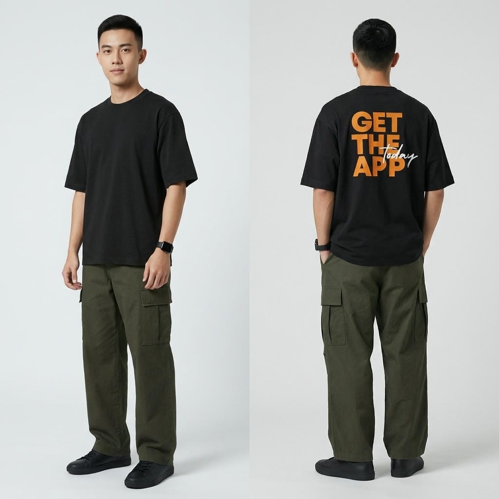 Áo phông unisex nam nữ oversize ReYES ROT004 chất cotton khô dày dặn Áo thun form rộng basic mặc đôi đi học đi chơi - Ảnh 3