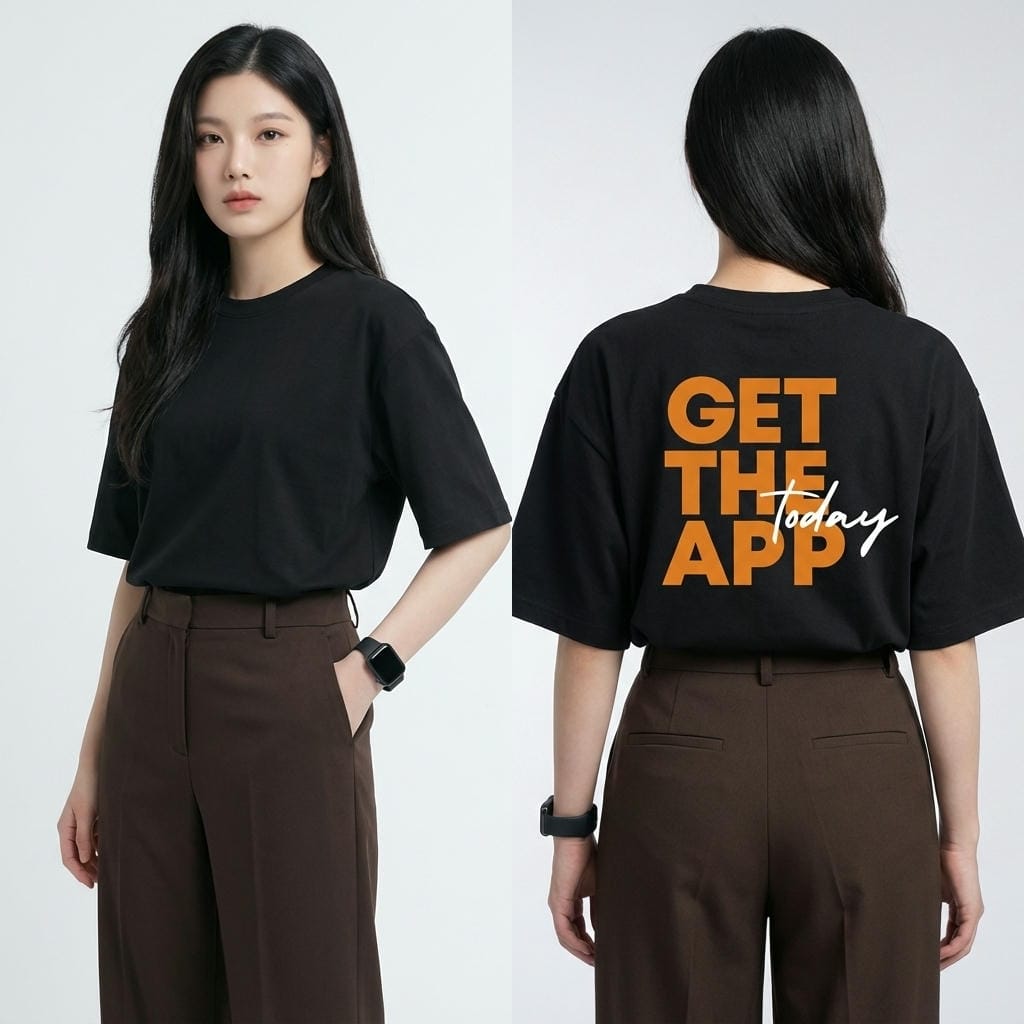 Áo phông unisex nam nữ oversize ReYES ROT004 chất cotton khô dày dặn Áo thun form rộng basic mặc đôi đi học đi chơi - Ảnh 4