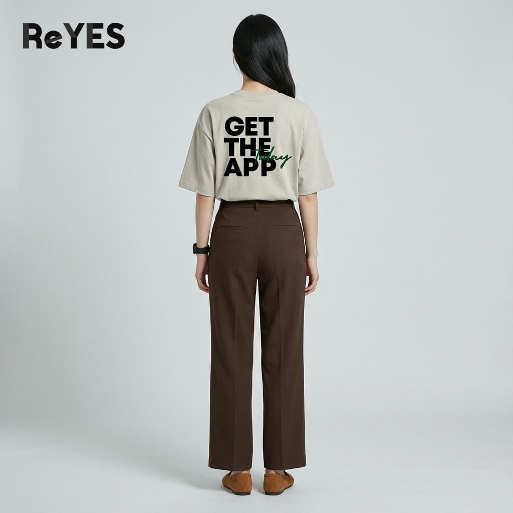 Áo phông unisex nam nữ oversize ReYES ROT004 chất cotton khô dày dặn Áo thun form rộng basic mặc đôi đi học đi chơi - Ảnh 7