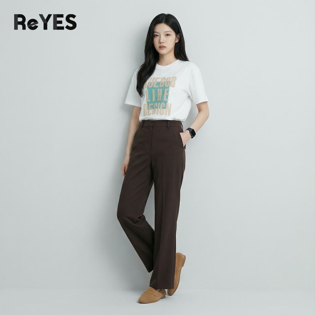 Áo Phông Unisex Nam Nữ Oversize ReYES ROT010 Chất Cotton Khô Thấm Hút - Áo Thun Unisex Form Rộng Tay Lỡ Basic Dễ Phối Đồ - Ảnh 3