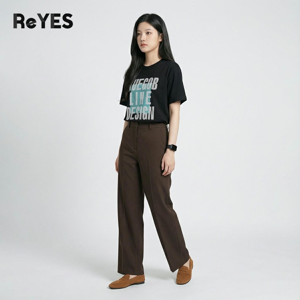 Áo Phông Unisex Nam Nữ Oversize ReYES ROT010 Chất Cotton Khô Thấm Hút - Áo Thun Unisex Form Rộng Tay Lỡ Basic Dễ Phối Đồ - Ảnh 4