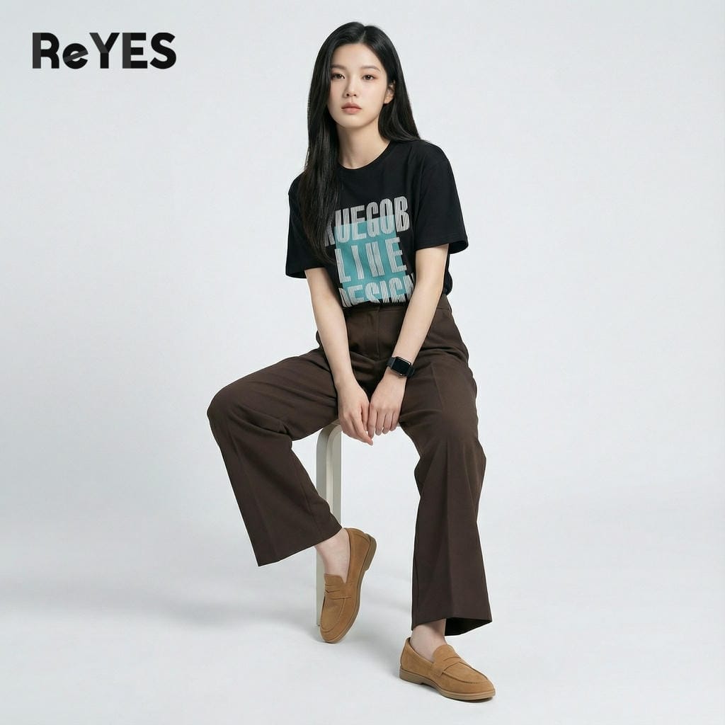 Áo Phông Unisex Nam Nữ Oversize ReYES ROT010 Chất Cotton Khô Thấm Hút - Áo Thun Unisex Form Rộng Tay Lỡ Basic Dễ Phối Đồ - Ảnh 5