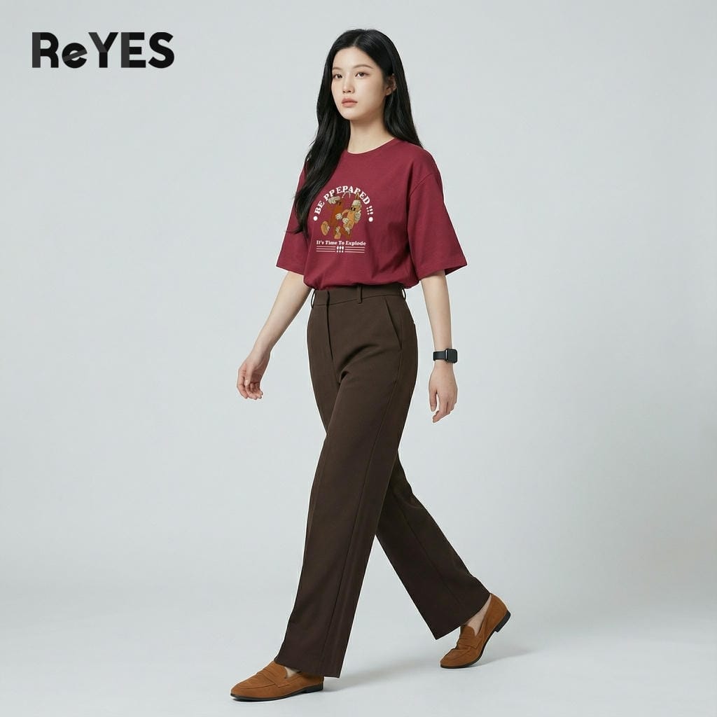 Áo phông unisex nam nữ oversize ReYES ROT016 áo thun nam nữ form rộng tay lỡ nhiều màu phong cách năng động - Ảnh 8