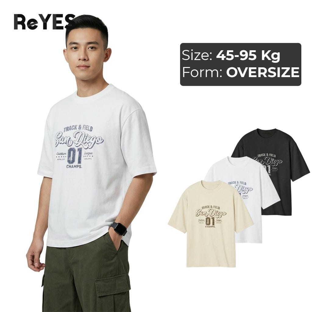 Áo phông unisex nam nữ ReYES ROT007 áo thun oversize form rộng tay lỡ phong cách streetwear mặc đôi mặc nhóm cá tính
