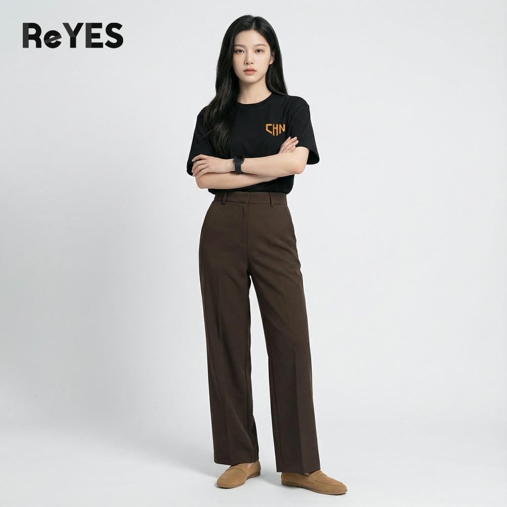 Alternative view of Áo phông unisex nam nữ tay lỡ chất cotton 100% thấm hút áo thun unisex form rộng in hình cá tính mặc đôi ReYES ROT013