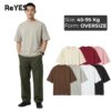 Áo phông unisex nam nữ tay lỡ form rộng cotton trơn nhiều màu basic mặc đôi outfit dạo phố phối đồ đẹp ReYES ROT002