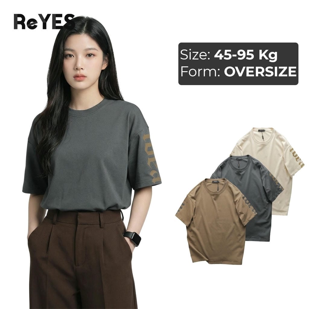 Áo phông unisex nam nữ tay lỡ form rộng mặc đôi đi học, áo thun Oversize Cotton mát mịn dễ phối ReYES ROT008