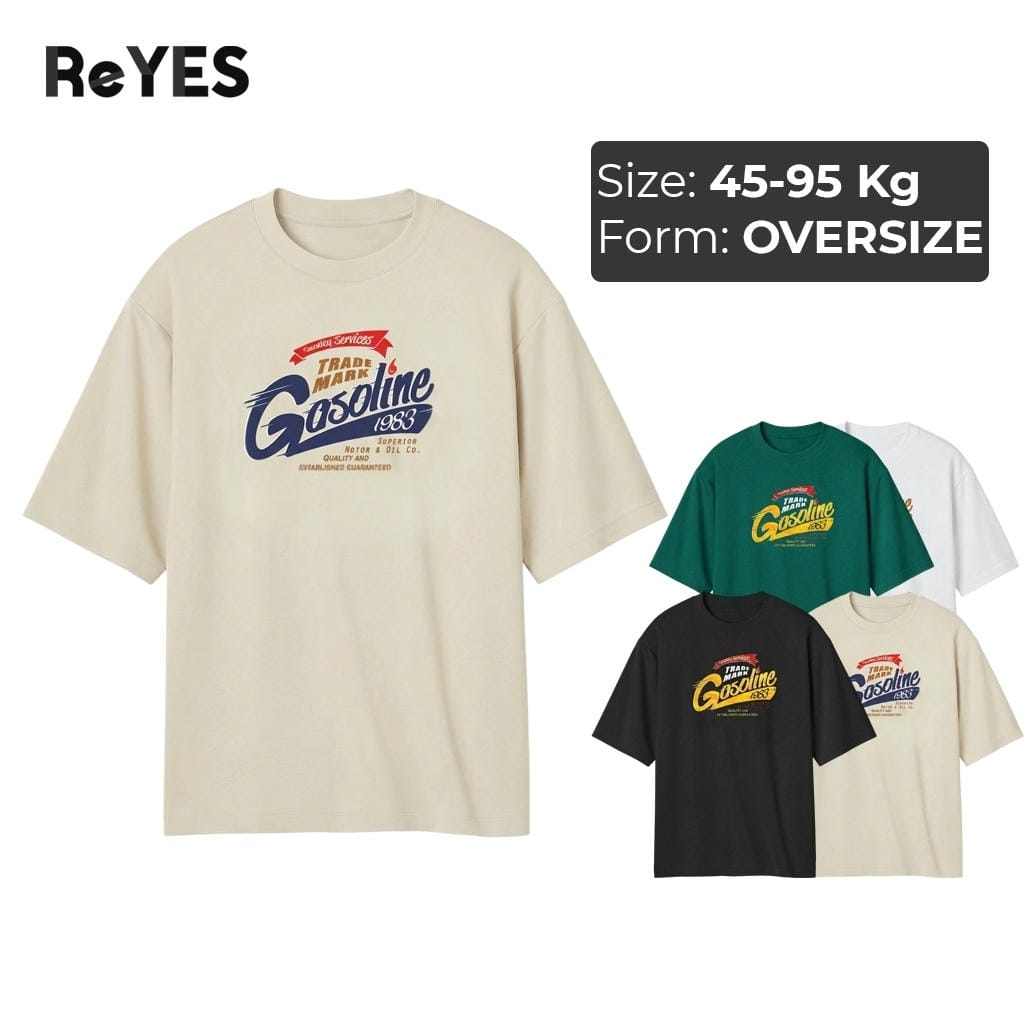 áo phông unisex nam nữ tay lỡ form rộng phong cách streetwear cotton 100% co giãn in ReYES ROT005 mặc cặp áo nhóm