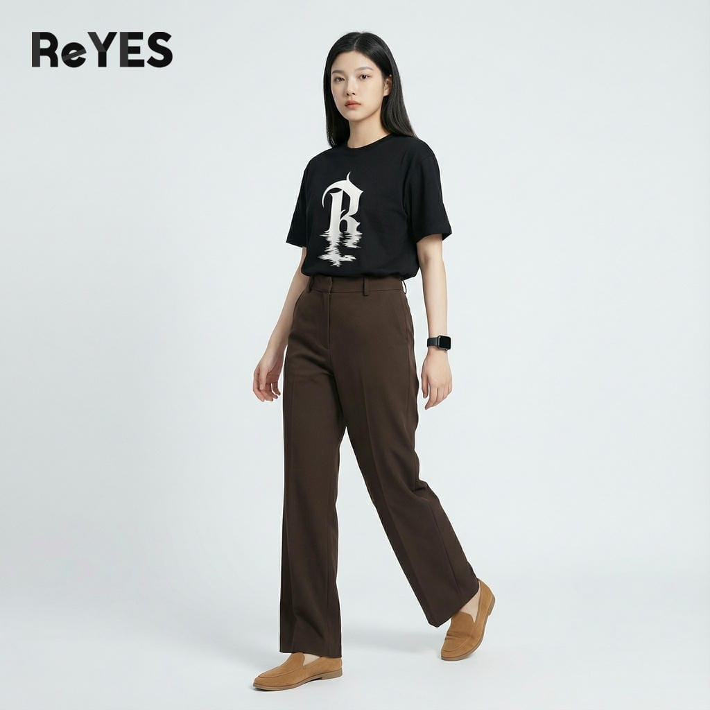 Alternative view of Áo phông unisex nam nữ tay lỡ oversize chất cotton 100% thấm hút mồ hôi áo thun cặp đôi local brand style ReYES ROT012