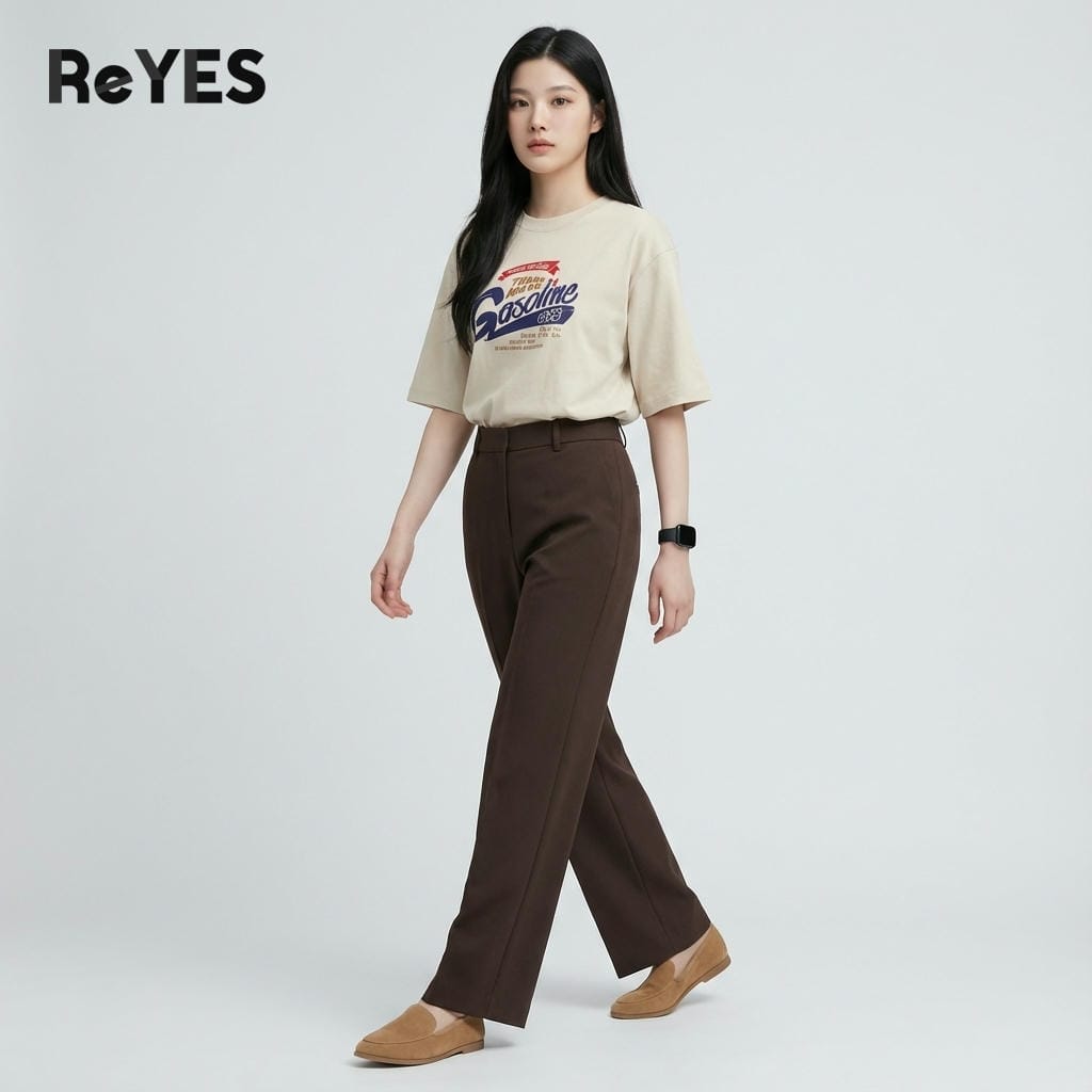 Áo phông unisex nam nữ tay lỡ ReYES ROT005 vải 100% cotton thấm hút mồ hôi mặc đôi mặc nhóm cá tính - Ảnh 4