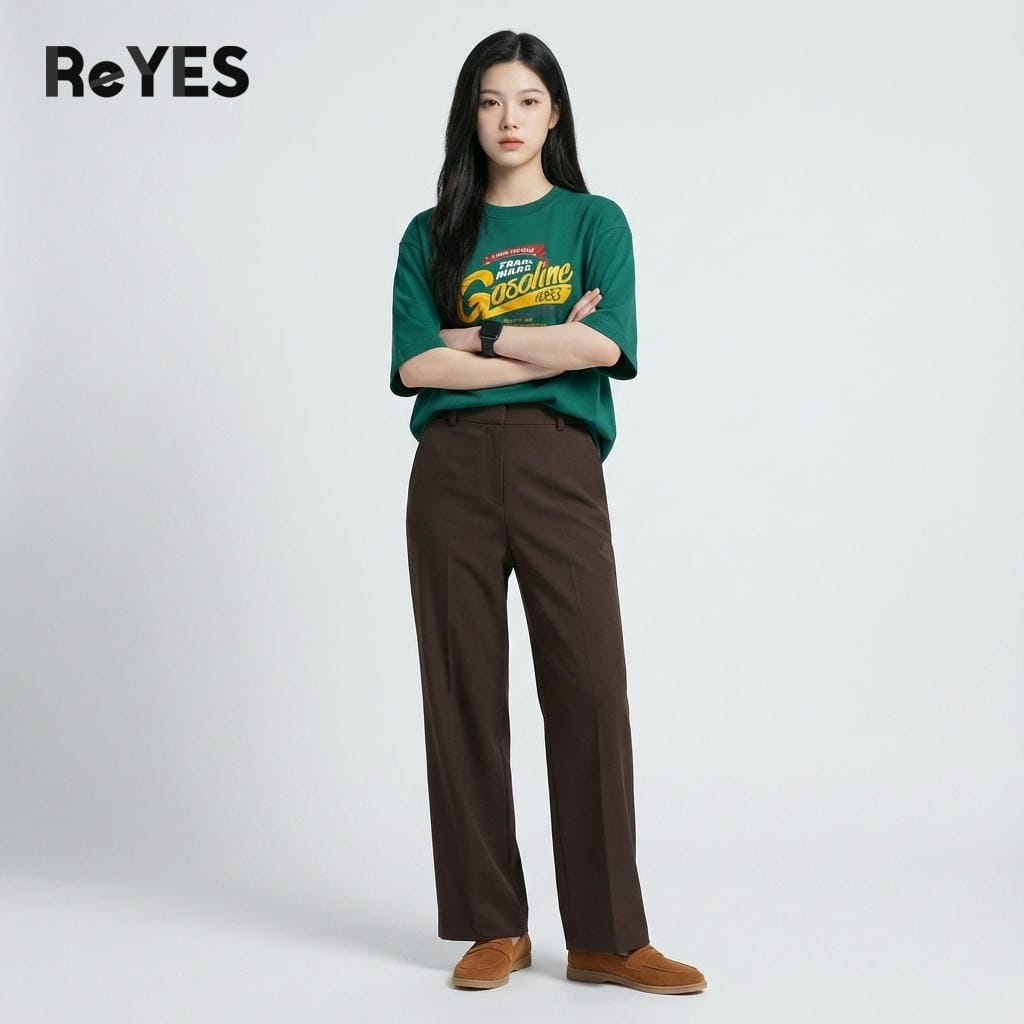 Áo phông unisex nam nữ tay lỡ ReYES ROT005 vải 100% cotton thấm hút mồ hôi mặc đôi mặc nhóm cá tính - Ảnh 6