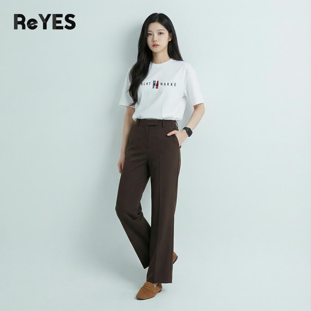 Áo phông unisex nữ nam cổ tròn tay ngắn chất cotton cao cấp áo thun oversize basic phong cách streetwear ReYES ROT001 - Ảnh 5
