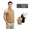 Áo Polo Nam Body ReYES RSB002 Cao Cấp, Phối Màu Raglan Trẻ Trung, Vải Cá Sấu Lạnh 4 Chiều (Trắng/Đen/Nâu)