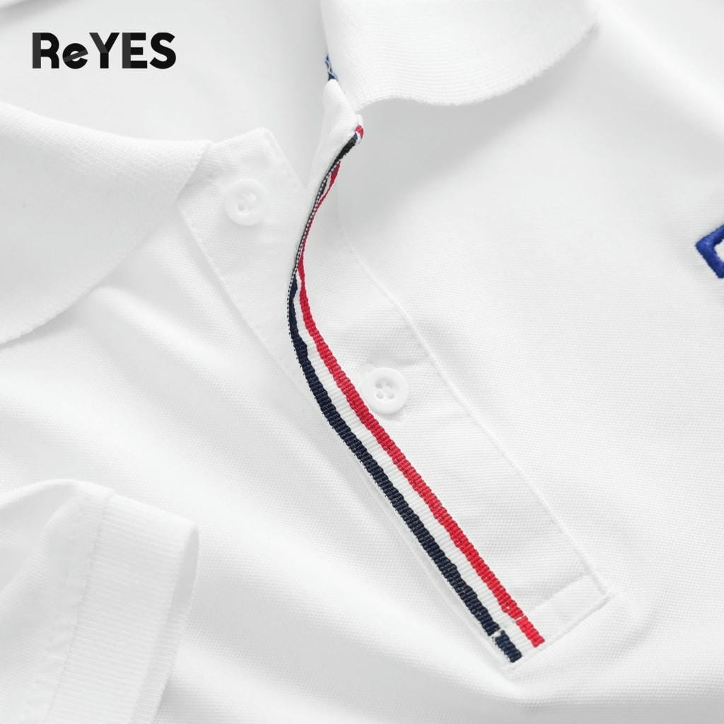 Áo Polo Nam Body ReYES RSB014 Basic Cao Cấp, Vải Cá Sấu Lạnh Siêu Mát, Phối Sọc Trụ Áo (Trắng, Đỏ, Xanh đen) - Ảnh 9