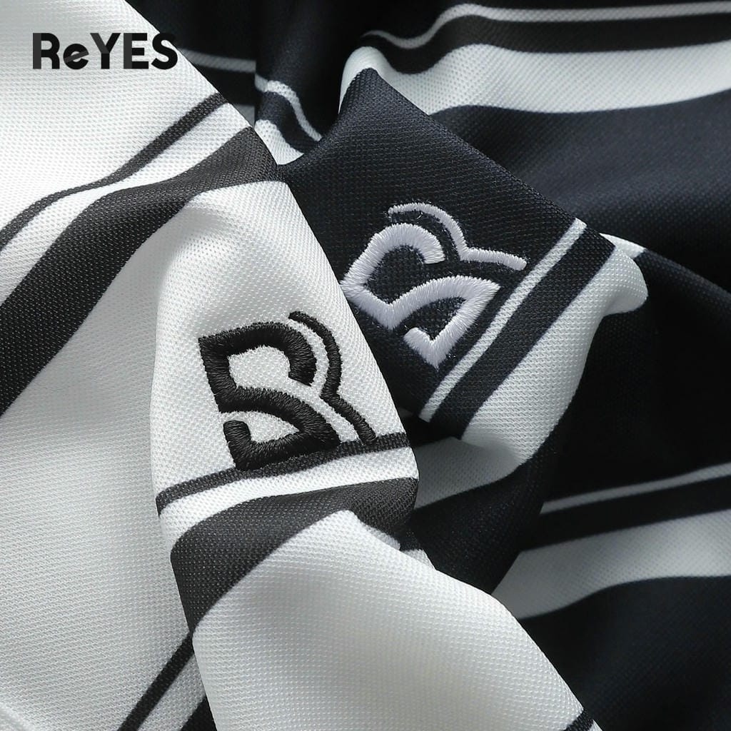 Áo Polo Nam Body ReYES RSB016 Cao Cấp, Phom Dáng Body Fit, Chất Liệu Cá Sấu Mè (Đen/Trắng) - Ảnh 7