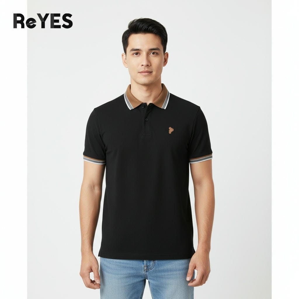 Áo polo nam cá sấu lạnh Polo ReYES RSP051 cổ bẻ basic, áo thun nam có cổ đi làm đi chơi, có big size - Ảnh 3