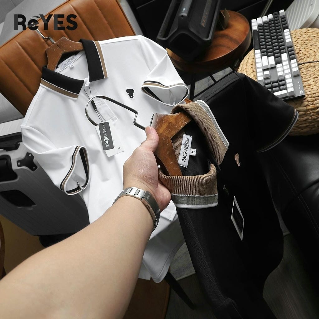 Áo polo nam cá sấu lạnh Polo ReYES RSP051 cổ bẻ basic, áo thun nam có cổ đi làm đi chơi, có big size - Ảnh 4