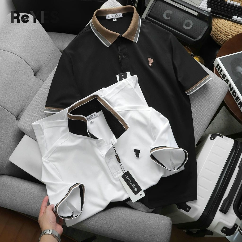 Áo polo nam cá sấu lạnh Polo ReYES RSP051 cổ bẻ basic, áo thun nam có cổ đi làm đi chơi, có big size - Ảnh 7
