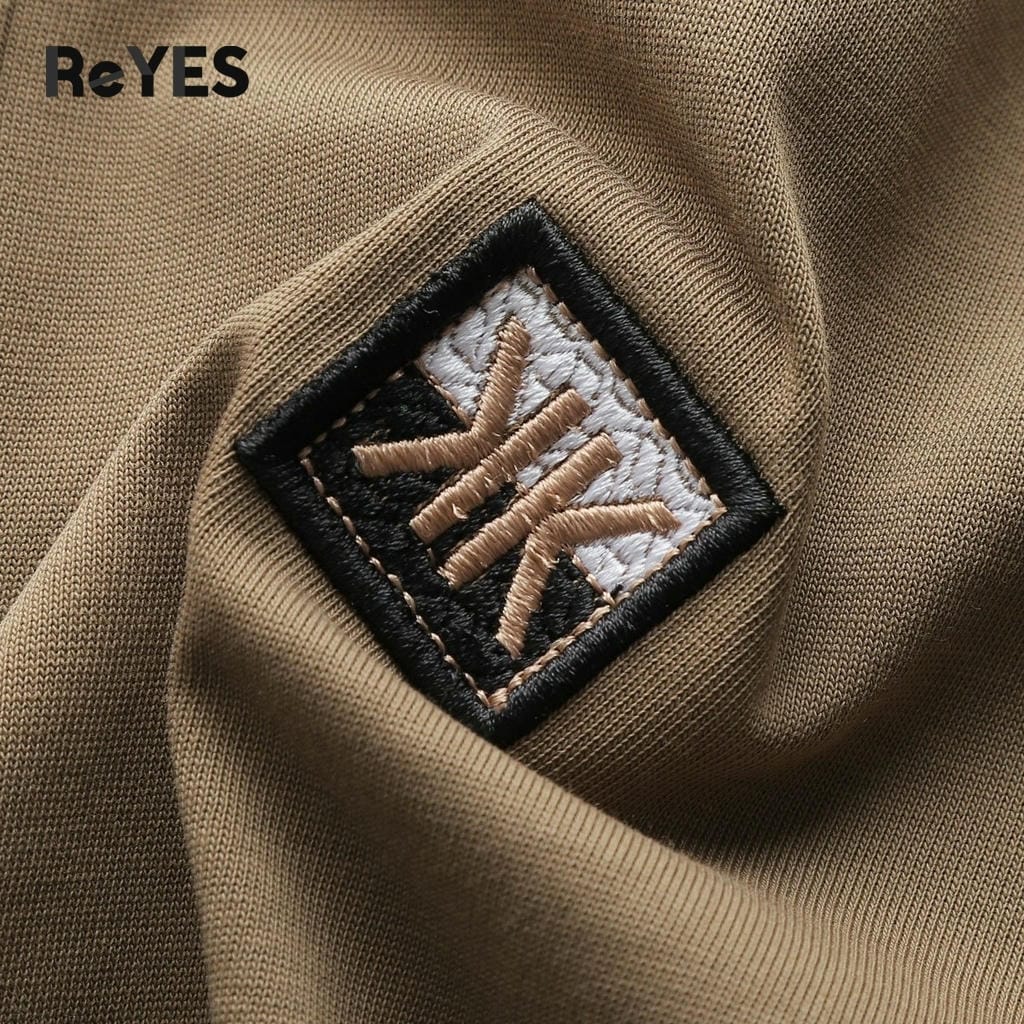 Áo polo nam cotton trung niên, áo thun nam có cổ ngắn tay màu trắng, nâu, xám ReYES RSP050 có size lớn, big size - Ảnh 6