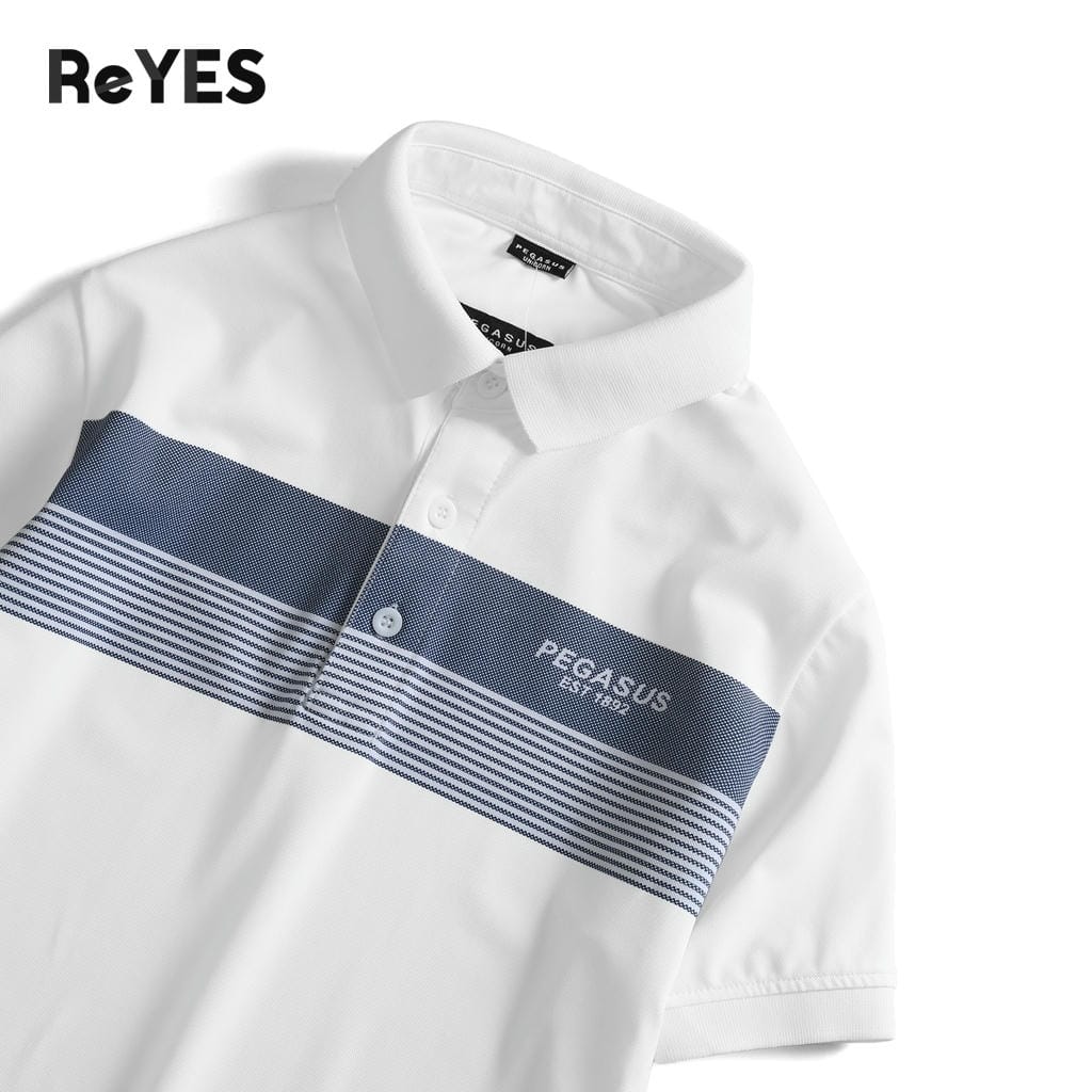 Áo polo nam Pegasus thun cá sấu lạnh cổ bẻ, phối sọc trẻ trung đi làm đi chơi ReYES RSP040 - Ảnh 8