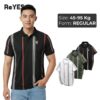 Áo polo nam ReYES RSP015 in phối sọc trẻ trung, chất vải cá sấu lạnh thoáng mát thấm hút mồ hôi, form regular fit